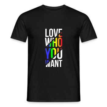Gay Pride - Miesten T-paita - musta - Edestä - AI Model Male 178 light (178cm)