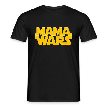 Mama Wars Mami Wars Mommy Wars - Men's T-Shirt - black - Front - AI Model Male 178 light (178cm)