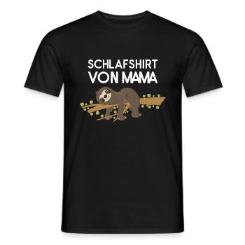 Sloth Faulenzer Süßes Faultier Geschenk - Männer T-Shirt - Schwarz - Vorne - AI Model Male 178 light (178cm)