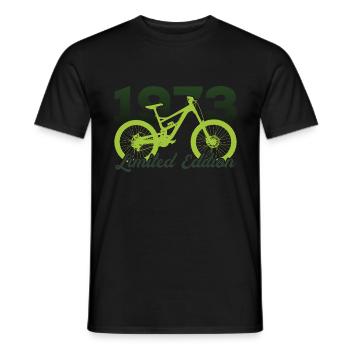1973 Édition limitée VTT Bike Bike Bike - T-shirt homme - noir - Devant - AI Model Male 178 light (178cm)