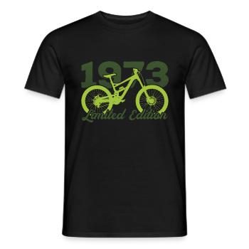 1973 Édition limitée VTT Bike Bike Bike - T-shirt homme - noir - Devant - AI Model Male 178 light (178cm)
