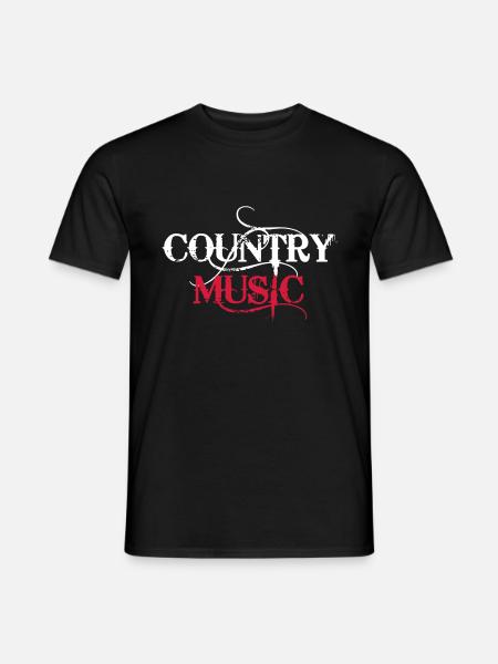 Country Music - Men's T-Shirt - black