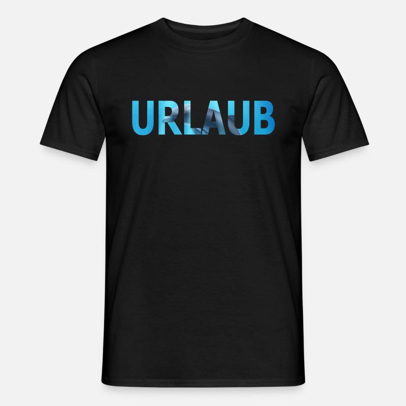 Urlaub Delfin - Männer T-Shirt - Schwarz