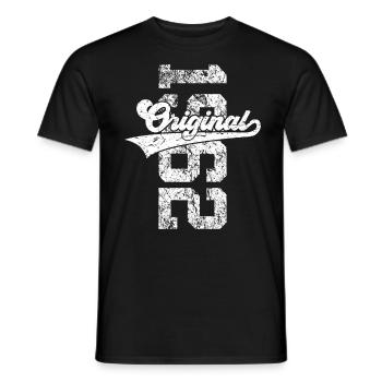 64. GEBURTSTAG ORIGINAL 1962 - Männer T-Shirt - Schwarz - Vorne - AI Model Male 178 light (178cm)