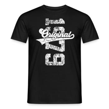 47TH BIRTHDAY ORIGINAL 1979 - Men's T-Shirt - black - Front - AI Model Male 178 light (178cm)