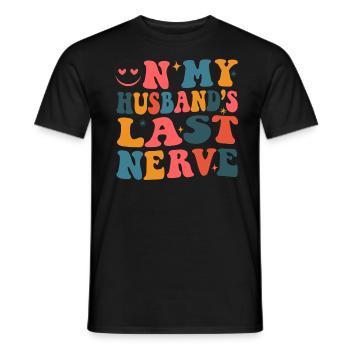 Auf den letzten Drücker lustige Ehefrau meines - Männer T-Shirt - Schwarz - Vorne - AI Model Male 178 light (178cm)