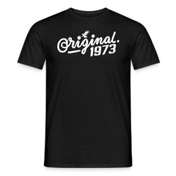 Cadeau d’anniversaire original 1973 - Vintage 1973 - T-shirt homme - noir - Devant - AI Model Male 178 light (178cm)