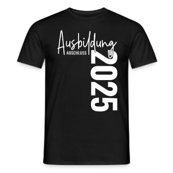 Ausbildung Abschluss 2025 - Männer T-Shirt - Schwarz - Vorne - AI Model Male 178 light (178cm)