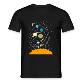 Astronomie Astrologe Weltraum Planeten Geschenk - Männer T-Shirt - Schwarz - Vorne - AI Model Male 178 light (178cm)