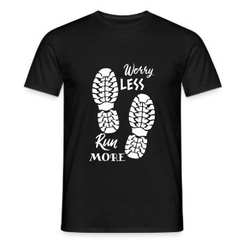 Run Jogging Running Marathon Gift Runner - T-shirt homme - noir - Devant - AI Model Male 178 light (178cm)