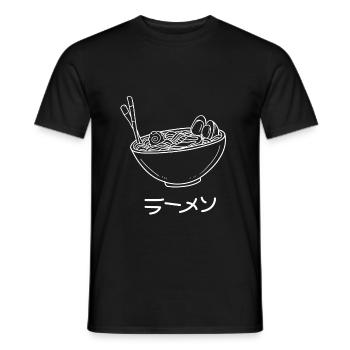 Japanese Ramen Lover Hot Noodle Soup Foodie - T-shirt homme - noir - Devant - AI Model Male 178 light (178cm)
