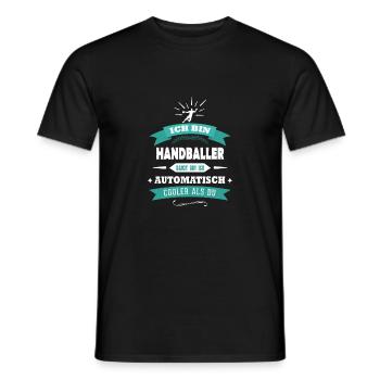 Handball Handball Gift Idea - Men's T-Shirt - black - Front - AI Model Male 178 light (178cm)