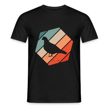 Pigeon pigeon fanciers Carrier pigeons Birds Pigeon breeding - Men's T-Shirt - black - Front - AI Model Male 178 light (178cm)
