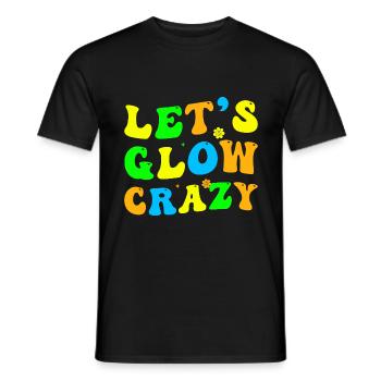 Laisser briller Crazy Retro Citation colorée - T-shirt homme - noir - Devant - AI Model Male 178 light (178cm)