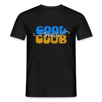 Cool Sons Club Groovy Retro Dad Mom Father's Day - Men's T-Shirt - black - Front - AI Model Male 178 light (178cm)