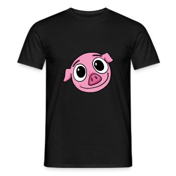 Porc - T-shirt homme - noir - Devant - AI Model Male 178 light (178cm)