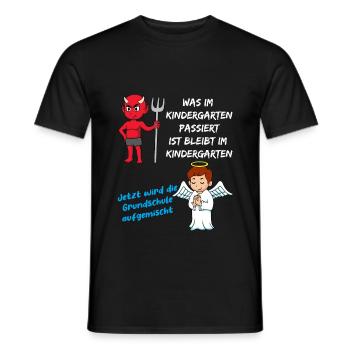 Schulanfang Einschulung 1 Klasse Grundschule - Männer T-Shirt - Schwarz - Vorne - AI Model Male 178 light (178cm)