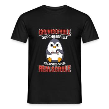 Grundschulabschluss Realschule Einschulung 5Klasse - Männer T-Shirt - Schwarz - Vorne - AI Model Male 178 light (178cm)