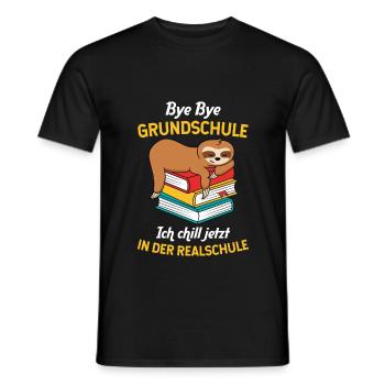 Grundschulabschluss Realschule Einschulung 5Klasse - Männer T-Shirt - Schwarz - Vorne - AI Model Male 178 light (178cm)