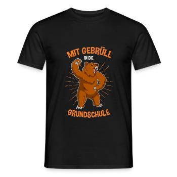 Schulanfang Einschulung 1 Klasse Grundschule - Männer T-Shirt - Schwarz - Vorne - AI Model Male 178 light (178cm)