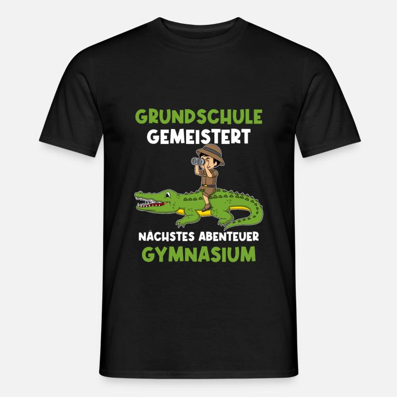 Grundschulabschluss Gymnasium Einschulung 5 Klasse - Männer T-Shirt - Schwarz