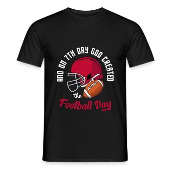Joueur de football américain Sports American Football - T-shirt homme - noir - Devant - AI Model Male 178 light (178cm)