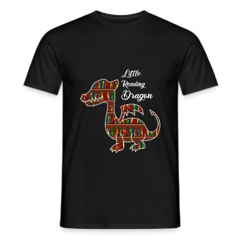 Livres Lire Rat de bibliothèque Rat de bibliothèque Fan de lecture - T-shirt homme - noir - Devant - AI Model Male 178 light (178cm)