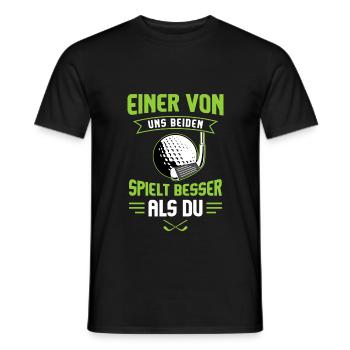 Golf Golfspieler Golfplatz Golf Sport Minigolf - Männer T-Shirt - Schwarz - Vorne - AI Model Male 178 light (178cm)