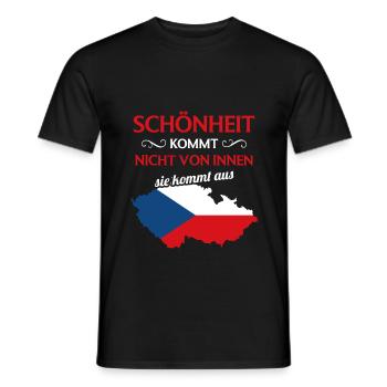 Nationalität Sportmannschaft Fan Tschechien - Männer T-Shirt - Schwarz - Vorne - AI Model Male 178 light (178cm)