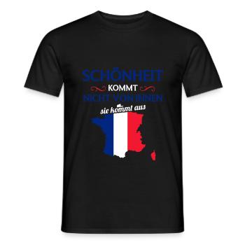 Nationalität Sportmannschaft Fan Frankreich - Männer T-Shirt - Schwarz - Vorne - AI Model Male 178 light (178cm)
