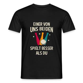 Kegeln Pin Kegelkugel Kegelspieler Sport Kegel - Männer T-Shirt - Schwarz - Vorne - AI Model Male 178 light (178cm)