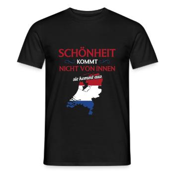 Nationalität Sportmannschaft Fan Holland - Männer T-Shirt - Schwarz - Vorne - AI Model Male 178 light (178cm)