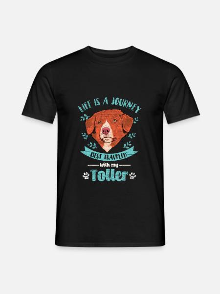 Nova Scotia Duck Tolling Retrievers - T-skjorte herre - svart