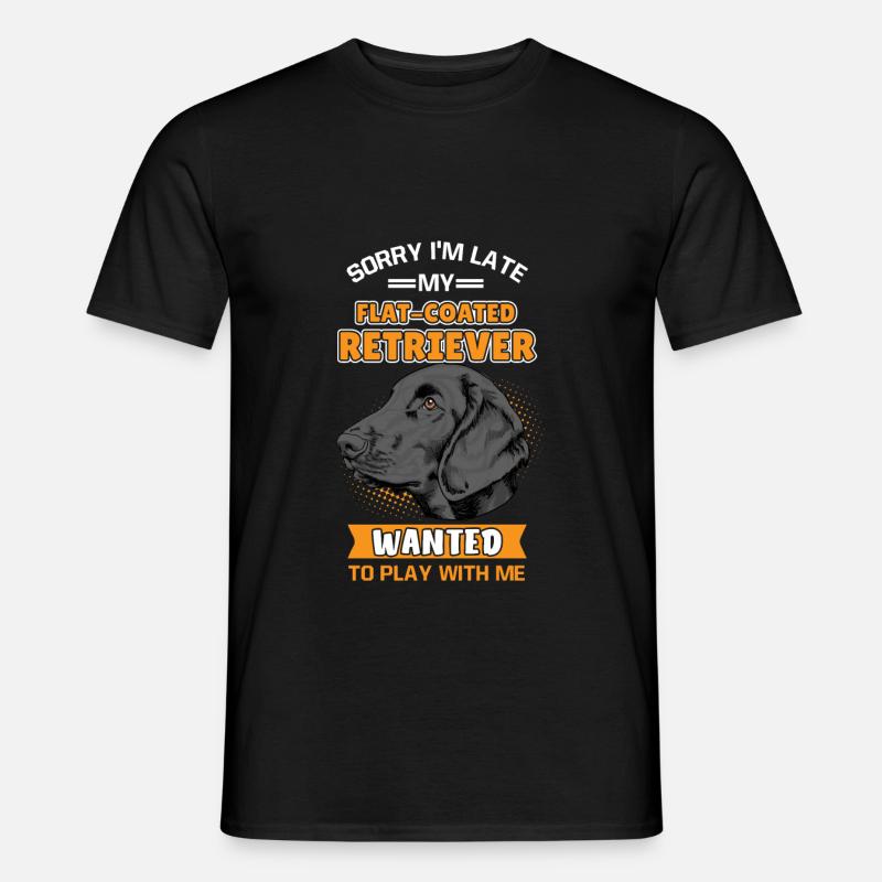 Flat Coated Retriever - Männer T-Shirt - Schwarz
