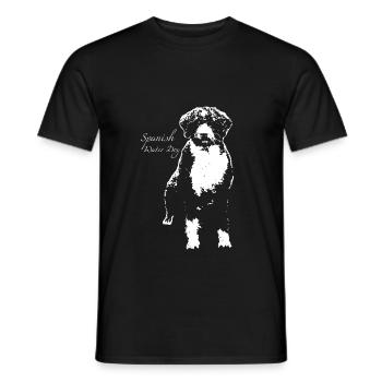 Spanish Water Dog - Männer T-Shirt - Schwarz - Vorne - AI Model Male 178 light (178cm)