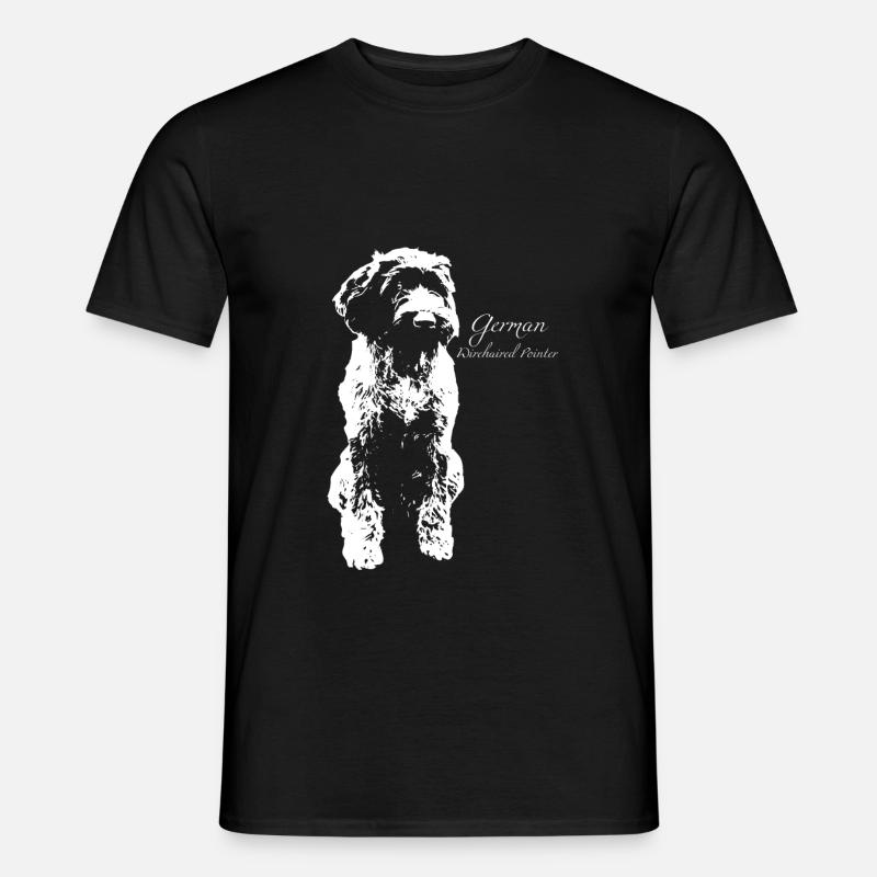 German Wirehaired Pointer - Männer T-Shirt - Schwarz