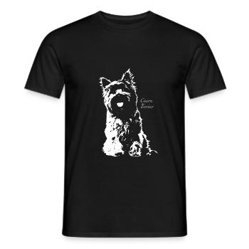 Cairn Terrier - Männer T-Shirt - Schwarz - Vorne - AI Model Male 178 light (178cm)