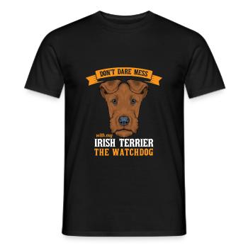 Terrier irlandais - T-shirt homme - noir - Devant - AI Model Male 178 light (178cm)