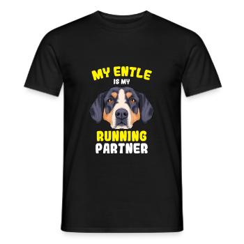 Entlebucher Sennenhund - Männer T-Shirt - Schwarz - Vorne - AI Model Male 178 light (178cm)