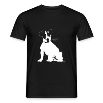 Jack Russell Terrier - T-shirt homme - noir - Devant - AI Model Male 178 light (178cm)