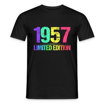 1957 Limited Edition Jahrgang 57er Retro Jahrgang - Männer T-Shirt - Schwarz - Vorne - AI Model Male 178 light (178cm)