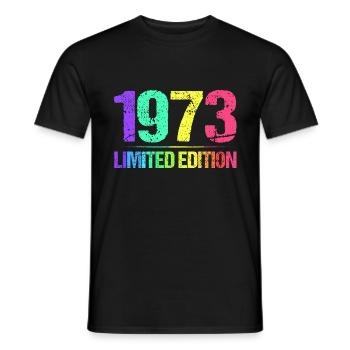 1973 Limited Edition Jahrgang 73er Retro Jahrgang - Männer T-Shirt - Schwarz - Vorne - AI Model Male 178 light (178cm)