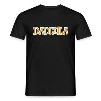 Dadcula Funny Halloween costume with pun - Men's T-Shirt - black - Front - AI Model Male 178 light (178cm)