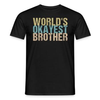 Bester Bruder der Welt - Männer T-Shirt - Schwarz - Vorne - AI Model Male 178 light (178cm)