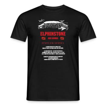 Egypt Red Sea Elphinstone Diving Gift - Men's T-Shirt - black - Front - AI Model Male 178 light (178cm)