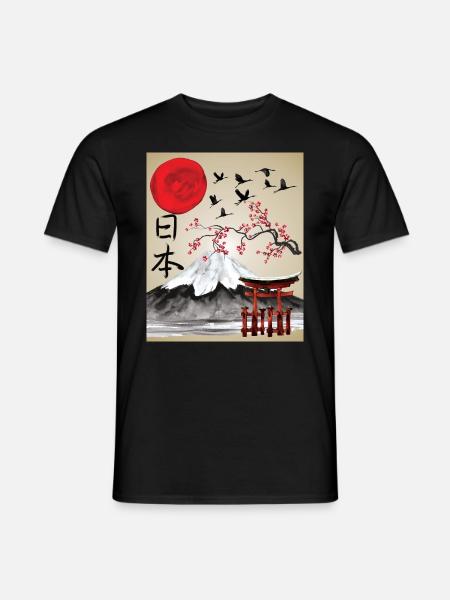 Japan Vintage Japanese Art Aesthetics - Men's T-Shirt - black