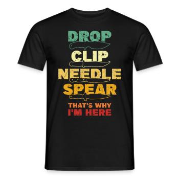 Collecteur de couteaux - T-shirt homme - noir - Devant - AI Model Male 178 light (178cm)