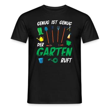 Garten Gärtner Gartenarbeit - Der Garten ruft - Männer T-Shirt - Schwarz - Vorne - AI Model Male 178 light (178cm)