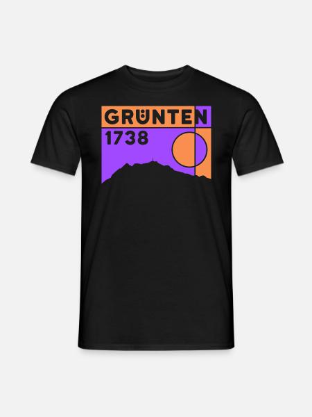 Grünten Berg Überquerung Wandern Wanderung Allgäu - Männer T-Shirt - Schwarz