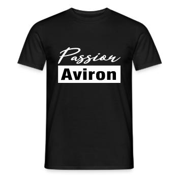 Aviron - T-shirt homme - noir - Devant - AI Model Male 178 light (178cm)